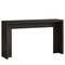 Farmhouse Entryway Console Table 55 Inch Sofa Table with Bottom Shelf Black